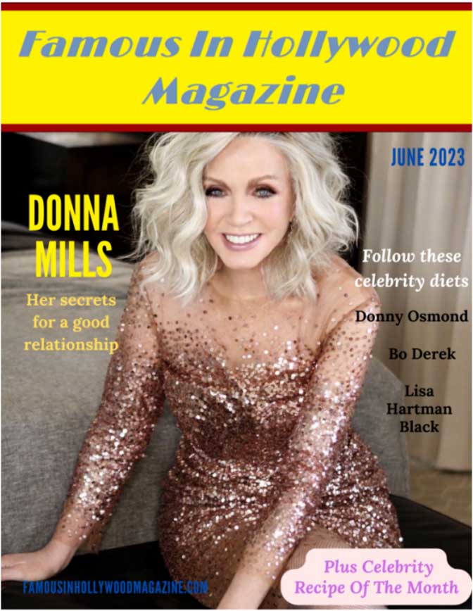 Famous in Hollywood Magazine features Donna Mills